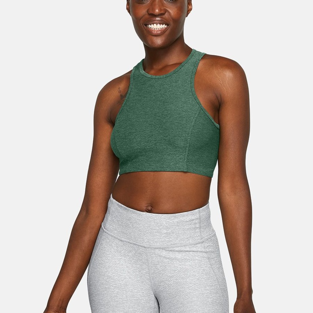 Outdoor Voices Athena Crop Tank Hunter Green